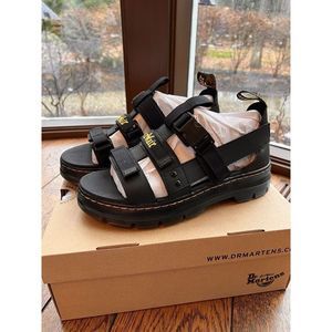 Dr. Martens Pearson Black Element + Webbing Unisex Sandals M9/W10